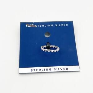 BELK Sterling Silver Ring Size 6 NWT Hearts Dainty Stackable